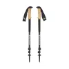 Juoda Diamond Alpine Carbon Cork lazdos žygiams Unisex teleskopinės