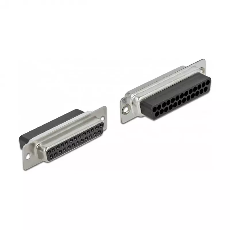 D-Sub 25 kontaktų užspaudžiama moteriška jungtis į 2 x RJ45 moterišką jungtį DeLOCK 66834
