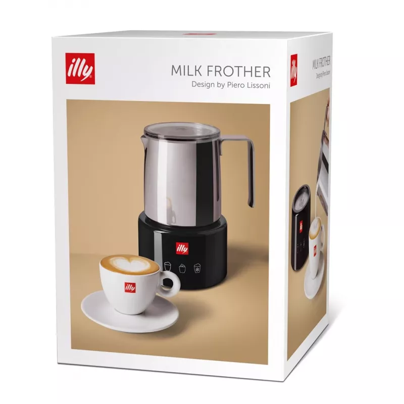 Pieno putotuvas / šildytuvas Illy 23760 juodas nerūdijantis plienas 250 ml