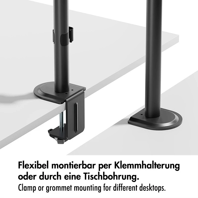 Monitoriaus laikiklis 17-32 inch, maks. 9 kg, juodas