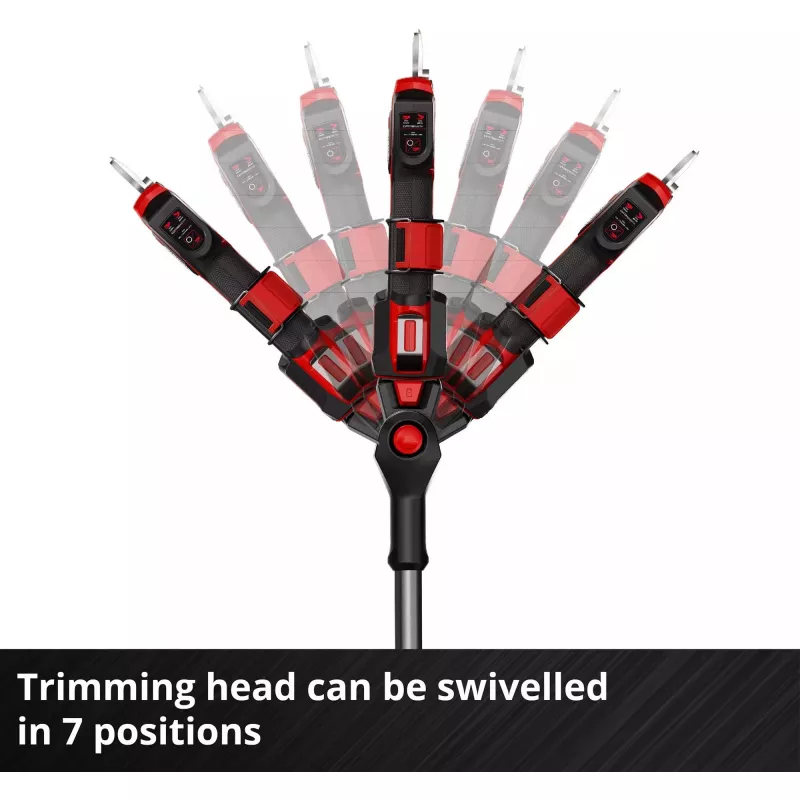 Genėjimo žirklės EINHELL GP-LS 18/28 Li T BL-Solo — belaidės teleskopinės apėjamosios genėjimo žirklės, 18 V, pjovimo geba 2,8 cm, aliuminio rankena