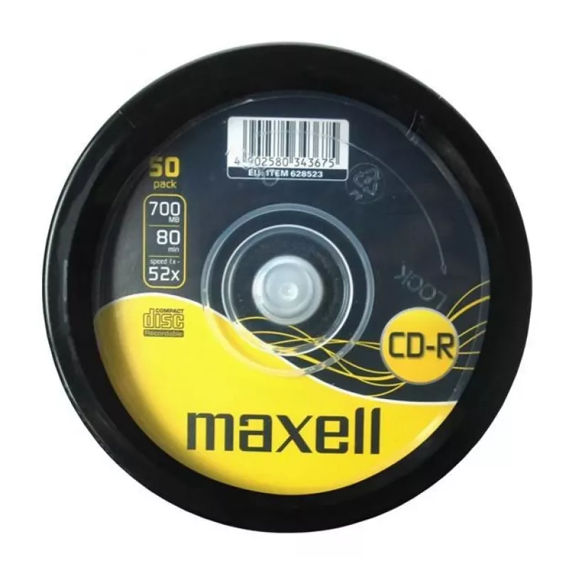 Maxell MAX27051 tuščias CD CD-R 700 MB 52x 50 vnt.