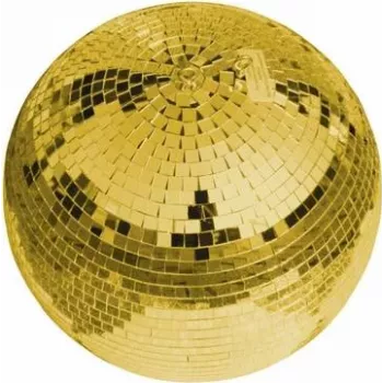 Disko rutulys EUROLITE 30 cm auksinis veidrodinis rutulys (modelis 50120035)
