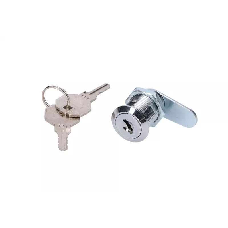 Extralink ROUND LOCK FOR CABINETS spintelių durų spynelė, apvali, sidabrinė