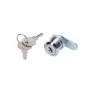 Extralink ROUND LOCK FOR CABINETS spintelių durų spynelė, apvali, sidabrinė