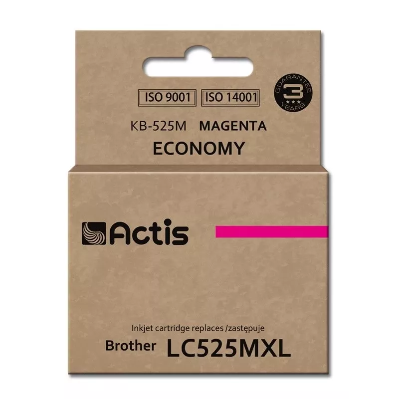 Actis KB-525M rašalas (pakaitalas Brother LC525M; Standartinis; 15 ml; purpurinis)