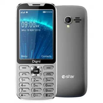 Telefonas eSTAR Digni CALL 4G Dual SIM, sidabrinis