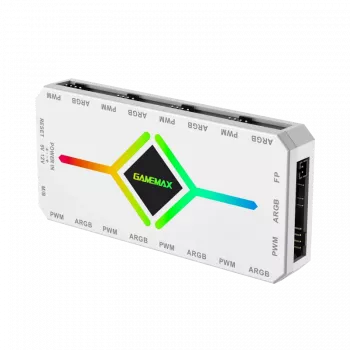 Gamemax | Nuotolinio valdymo pultelis | V4.0 ARGB PWM HUB BK | Balta | Gamemax