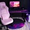 Grindų apsauginis kilimėlis Arozzi Zona Round Floor Pad — Purple Galaxy (apvalus apsauginis kilimėlis kėdėms ir baldams)