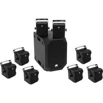 Omnitronic garso įrangos rinkinys BOB-10A su 8x BOB-4 (modelis 20000534)