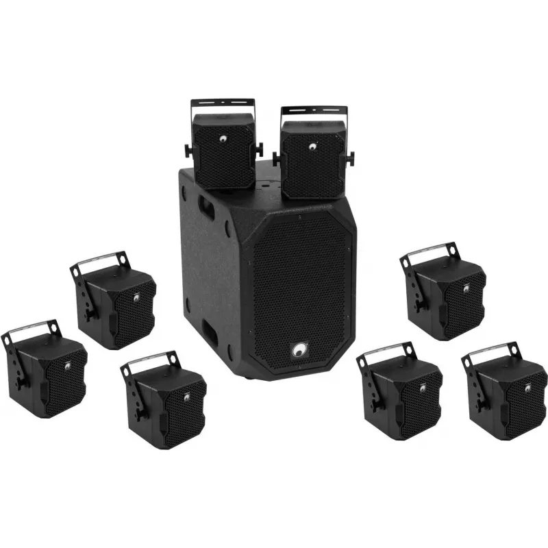 Omnitronic garso įrangos rinkinys BOB-10A su 8x BOB-4 (modelis 20000534)