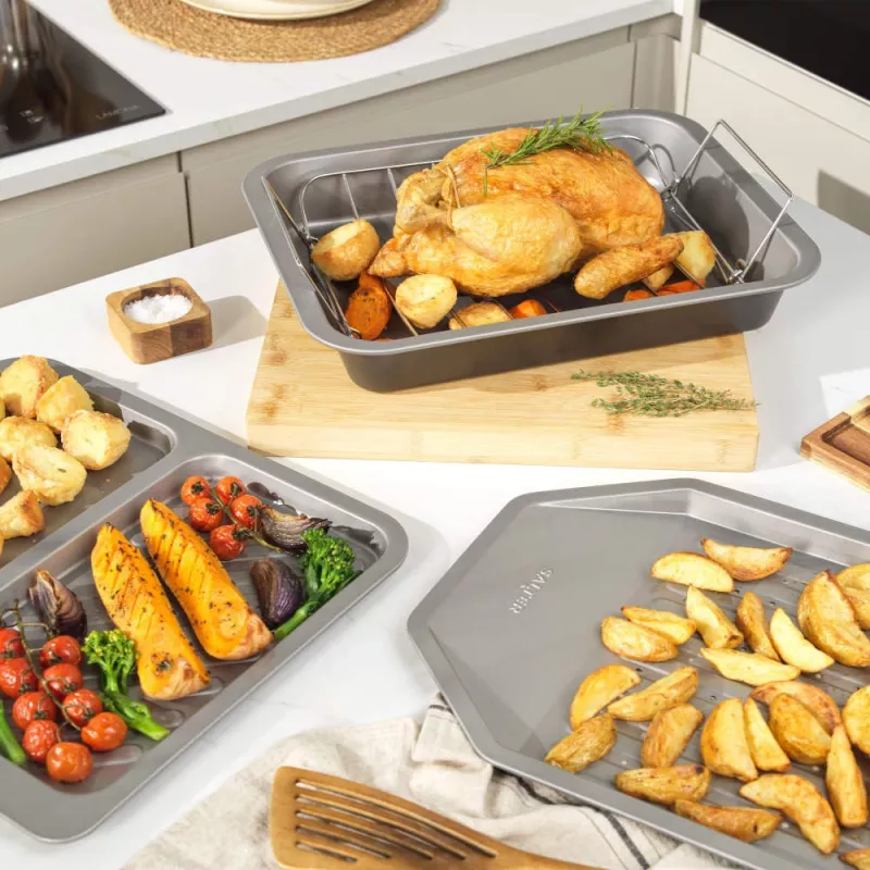 Maisto ruošimo reikmuo Salter Chip Tray BW13672, neprideganti danga, tinkama plauti indaplovėje