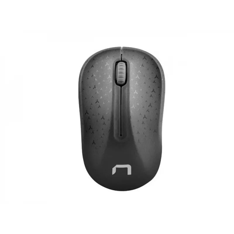 Belaidė optinė biuro pelė NATEC Toucan Office RF — ambidekstrinė, 1600 DPI, 3 mygtukai, ratukas, pilka/juoda