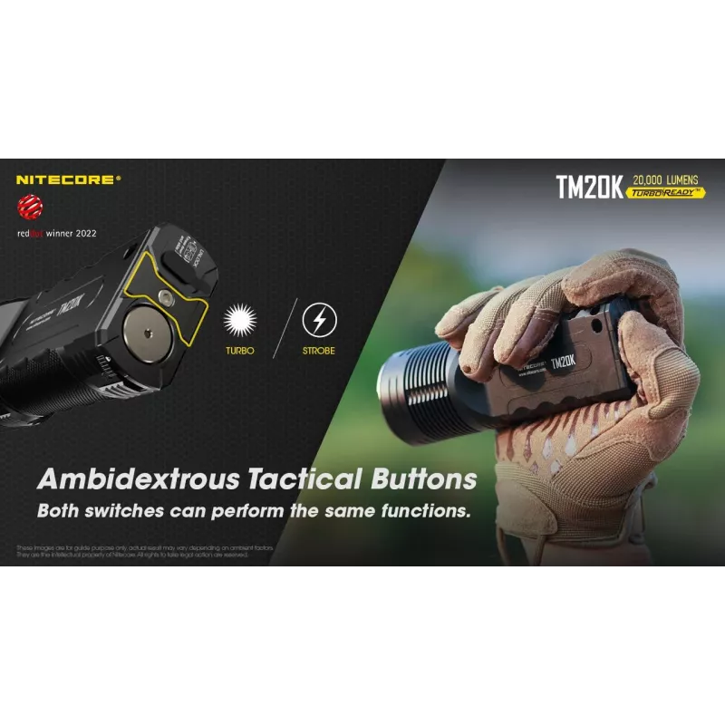 Žibintuvėlis Tiny Monster SERIES/20000 liumenų TM20K Nitecore