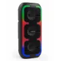 Nešiojamas stereofoninis garsiakalbis SQUEAK SQ1009 — Bluetooth 5.3, 45 W RMS, 10 val. baterija, FM, USB, AUX, LED, 1800 mAh, juodas