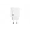 Vidinis AC greito įkrovimo įkroviklis NATEC RIBERA 12V 20W USB-C PD 3.0 + USB-A Samsung AFC baltas