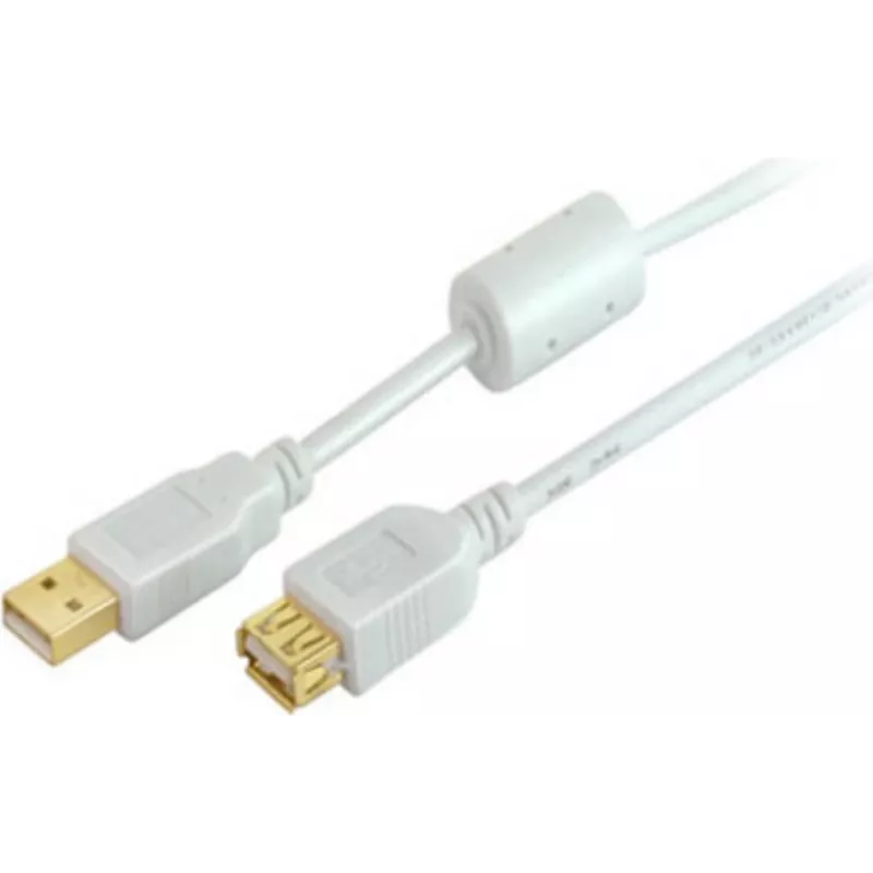 shiverpeaks BS77120-WF USB laidas 1 m USB 2.0 USB A baltas (BS77120-WF)
