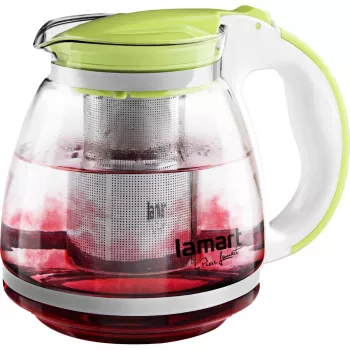 Infuser Glass Lamart LT7028 Green Transparent 13 cm Diameter 155 mm Height