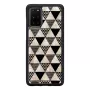 Apsauginis dėklas iKins Samsung Galaxy S20+ – juodas piramidės dizainas