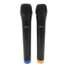 Karaokė mikrofonas MEDIA-TECH MT395 Accent Pro — laidinis, juodas, įjungimo/išjungimo jungiklis, maks. veikimo atstumas 20 m, 2 vnt. pakuotėje