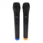 Karaokė mikrofonas MEDIA-TECH MT395 Accent Pro — laidinis, juodas, įjungimo/išjungimo jungiklis, maks. veikimo atstumas 20 m, 2 vnt. pakuotėje