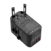 Keliautojų adapteris BlitzWolf BW-TA2 5-in-1 su 2×USB Power Delivery 100W, kelių formatų lizdas