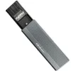 Qoltec korpusas SSD M.2 diskui, SATA, NGFF, USB-C