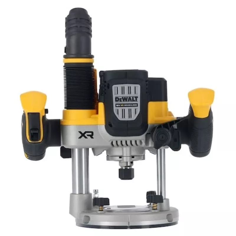 Plunge Router DeWalt DCW620NT-XJ, akumuliatorinis bešepetėlis, 18V, 1600W galia, 11–23k RPM, 12,7 mm įvorė, dulkių ištraukimo anga, LED, 3,6 kg, dėklas