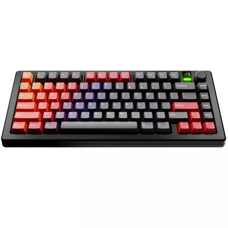 Keycaps GLORIOUS GPBT Gradient Celestial Fire PBT dažų sublimacija ANSI išdėstymas