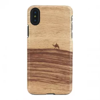 Telefono dėklas MAN&WOOD iPhone X/XS — terra Juoda, apsauginis galinis dangtelis