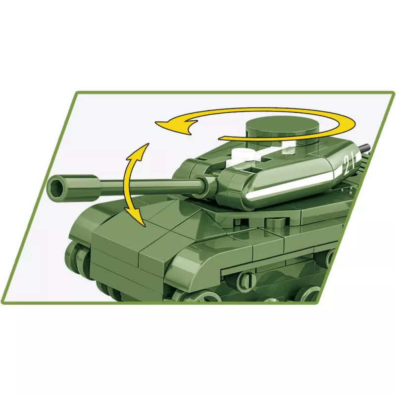 Statybinis rinkinys Cobi IS-2 modelis, Antrojo pasaulinio karo tankas, 130 dalių, rekomenduojamas amžius 6+