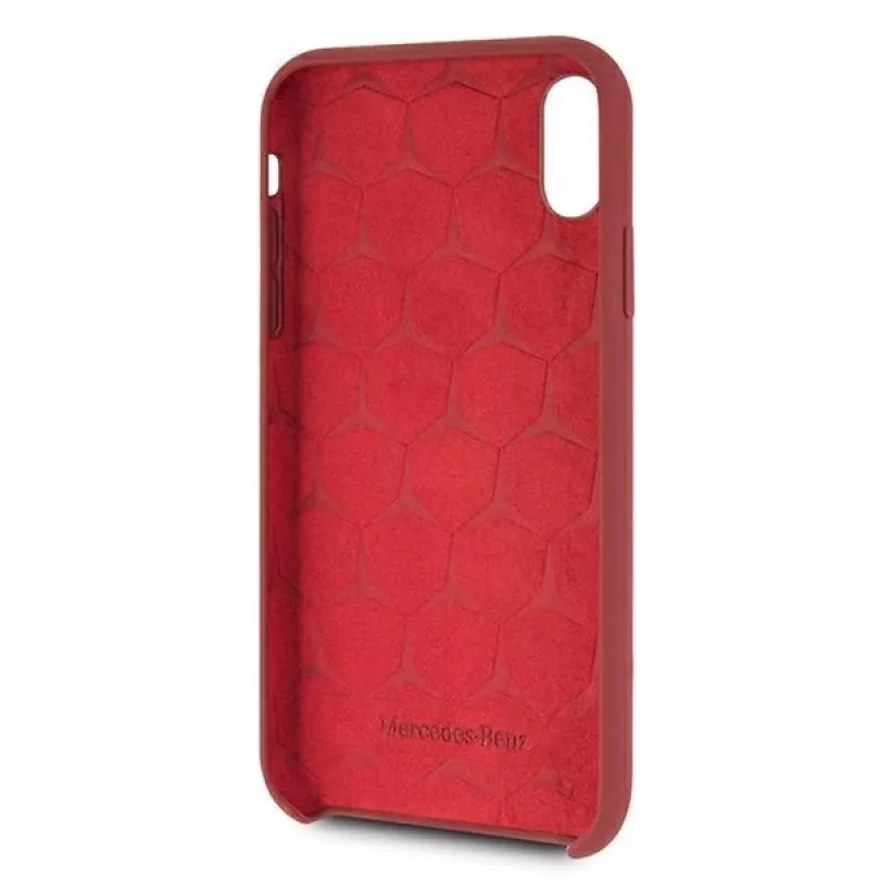 Mercedes-Benz Hard Cover Silicone for Apple iPhone XR Raudona MEHCI61SILRE