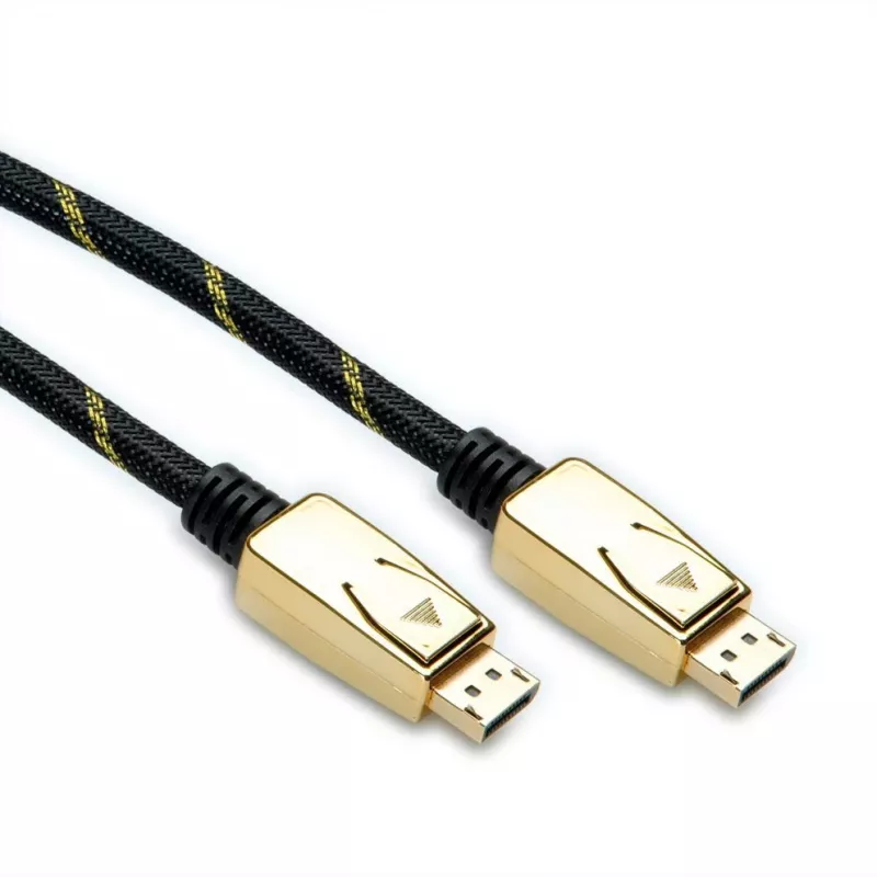 ROLINE 11.04.5921 DisplayPort kabelis 2 m Juoda - Auksinė (11.04.5921)