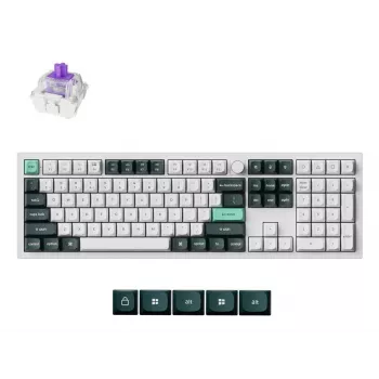 Mechaninė klaviatūra Keychron Q6 HE QMK su Gateron Double‑Rail magnetiniais stabilizatoriais