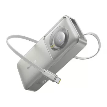 Išorinė baterija Baseus OS Free2Pull 10000mAh 30W + laidas (pilka)