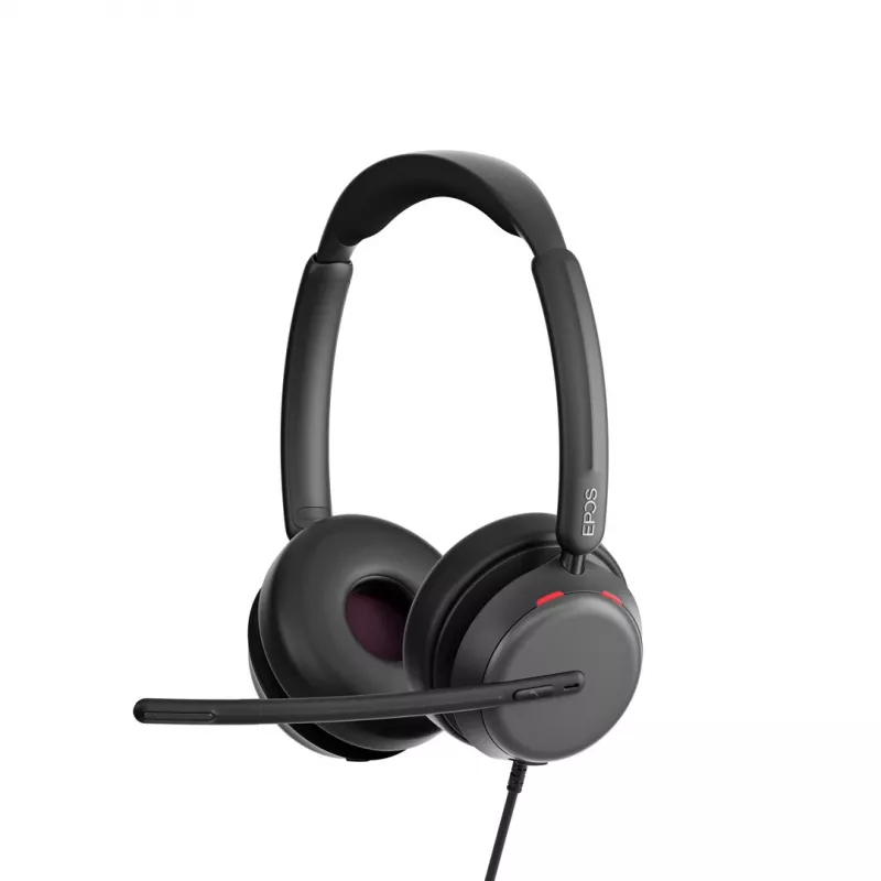 EPOS IMPACT 860 ANC ausinės su laidu, lankeliu, biurui/skambučių centrui, USB Type-C, juodos
