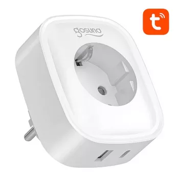Išmanusis kištukas Gosund SP6 16A su USB-C 20W – Wi-Fi valdomas lizdas namų automatizavimui