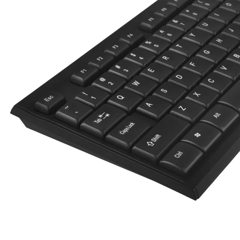 Belaidis klaviatūros ir pelės rinkinys NanoRS RS580 su ergonomišku dizainu sklandžiam ir efektyviam darbui