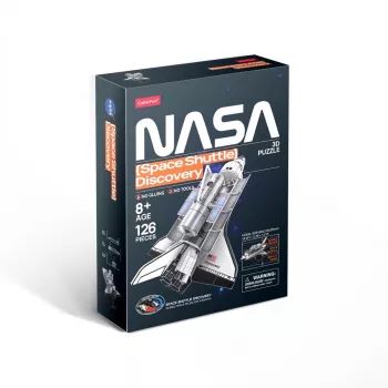 3D dėlionė Cubicfun erdvėlaivio „Discovery“ modelis 306-DS1057, kartoninis konstravimo rinkinys