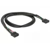 Vidinis USB laidas DeLOCK 82437 0,5 m 10 kontaktų moteriška jungtis