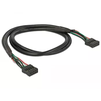 Vidinis USB laidas DeLOCK 82437 0,5 m 10 kontaktų moteriška jungtis