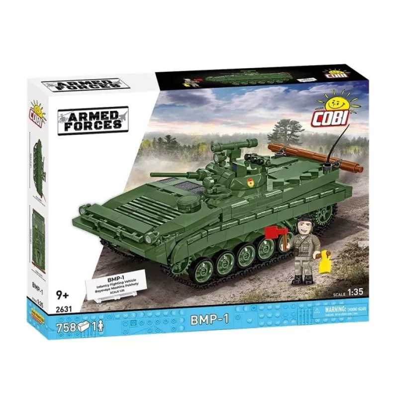 Konstruktorius Cobi Blocks BMP-1 758 dalys – mastelio modelio statybiniai blokeliai