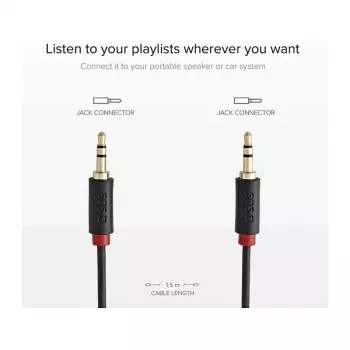 Sbs TECABLE35KR ryšio priedas, juodas