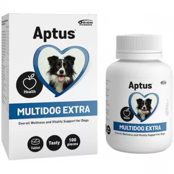 Tablet supplement Aptus Multidog extra — vitaminai ir mineralai suaugusiems šunims, 100 tablečių, 200 g