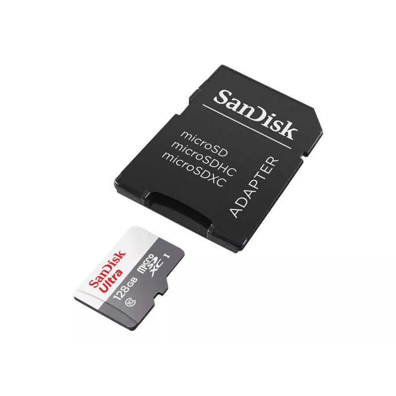 Flash atmintinė SanDisk 128GB MicroSDXC UHS-I Class 10 SDSQUNR-128G-GN6TA