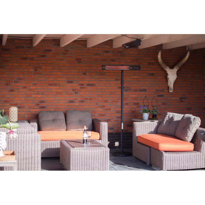 SUNRED | Šildytuvas | RD-DARK-25S, tamsus stovintis | Infraraudonųjų spindulių | 2500 W | Juodas | IP55