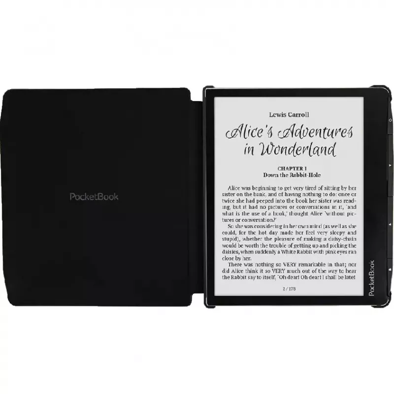 Dėklas PocketBook HN-SL-PU-700-BK-WW elektroninių knygų skaitytuvui 7 colių Juodas