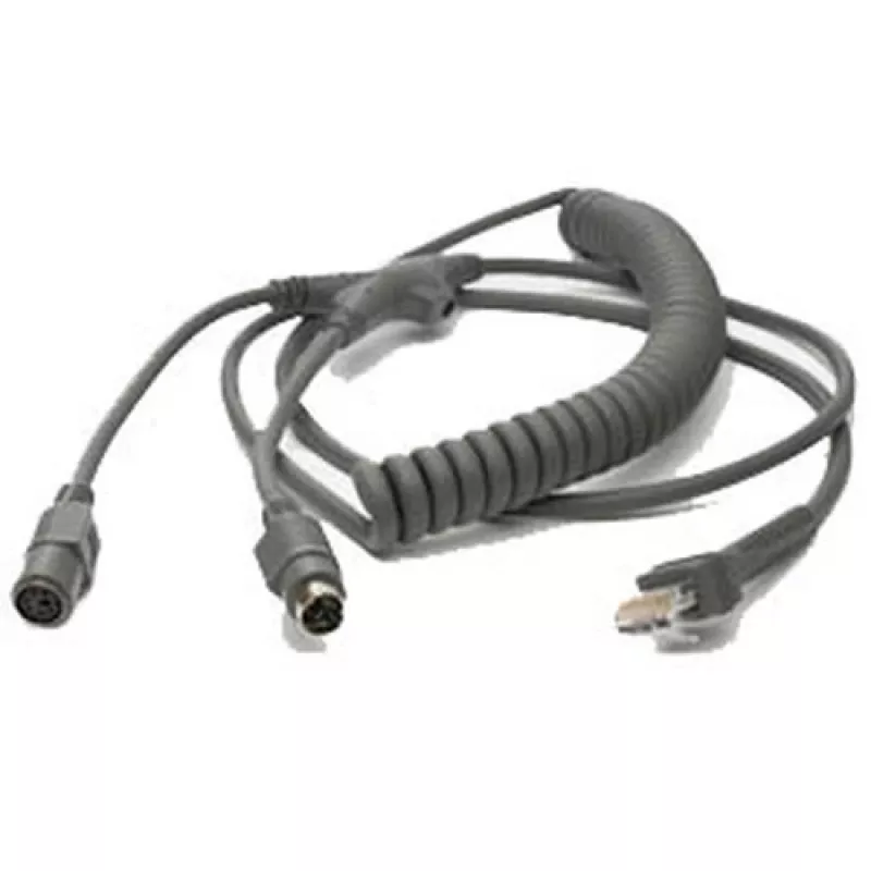 Motorola KBW Wedge PS/2 9ft Power Port PS/2 kabelis 2,7 m Pilka