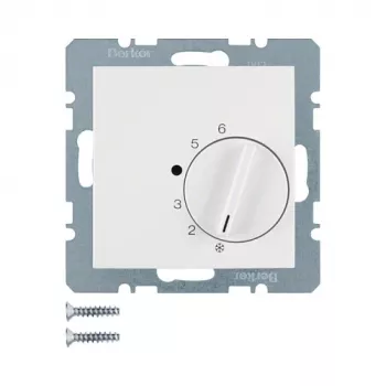 Termostato sukamasis jungiklis Berker 20268989, baltas, AC 250 V, 50–60 Hz