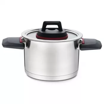 Maestro MR-3530-24 nerūdijančio plieno puodas 24 cm, 5,5 l, sulankstomos rankenos, stiklinis dangtis